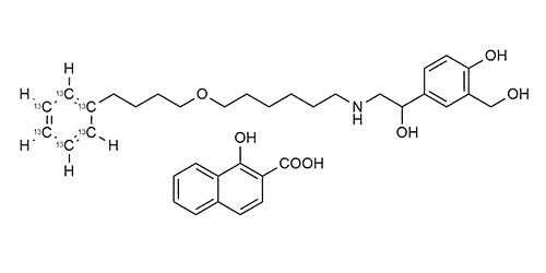Salmeterol-<sup>13</sup>C<sub>6</sub> xinafoate