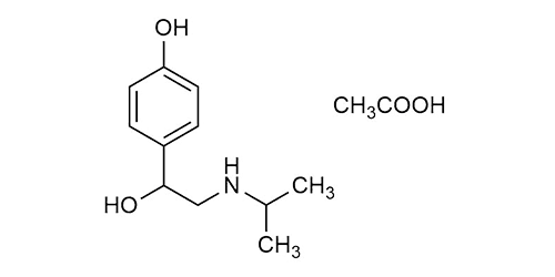 Molecular structure of Deterenol acetate Paraproterenol acetate N Isopropyloctop amine acetate reference standard for LC-MS/MS and GC-MS