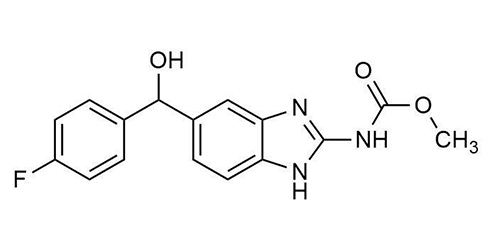 Hydroxyflubendazole reference standard molecular structure for LC-MS/MS and GC-MS quantification