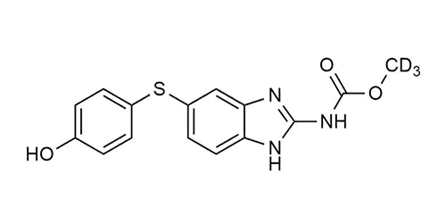 Hydroxyfenbendazole-D3 reference standard molecular structure for LC-MS/MS and GC-MS calibration
