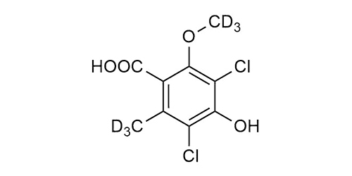 Dichloroisoeverninic acid-D<sub>6</sub>