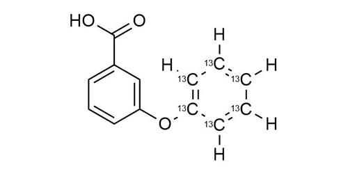 3-Phenoxy-<sup>13</sup>C<sub>6</sub>-benzoic acid <br>Permethrin metabolite 3-PBA