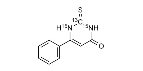 6-Phenyl-2-thiouracil-<sup>13</sup>C,<sup>15</sup>N<sub>2</sub>