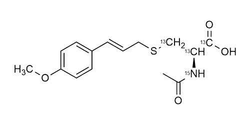 Estragol-N-Acetylcystein-<sup>13</sup>C<sub>3</sub>,<sup>15</sup>N