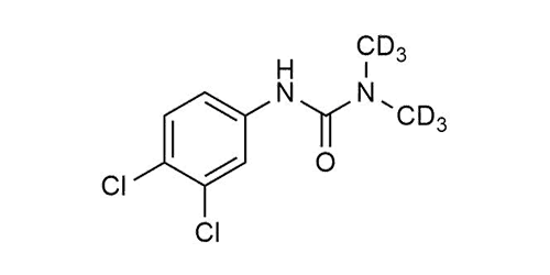 Diuron D6 reference standard molecular structure for LC-MS/MS and GC-MS calibration