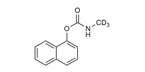 Carbaryl D3 reference standard molecular structure for LC-MS/MS and GC-MS calibration