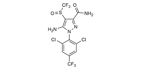 Fipronil carboxamide reference standard molecular structure