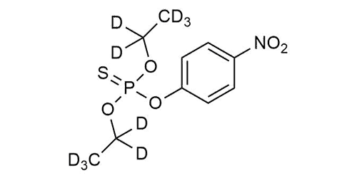 Parathion D10 reference standard molecular structure for LC-MS/MS and GC-MS calibration