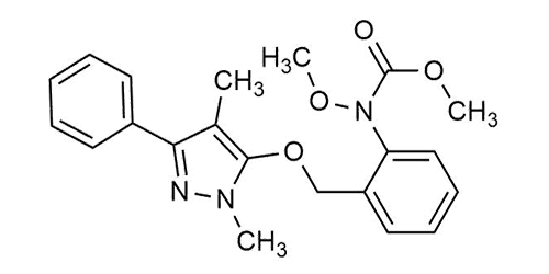 Pyrametostrobin reference standard molecular structure (CAS 915410-70-7)