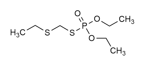 Phorate oxon CAS 2600-69-3 reference standard molecular structure for LC-MS/MS and GC-MS calibration