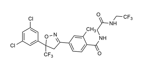 Fluralaner reference standard molecular structure for LC-MS/MS and GC-MS analysis