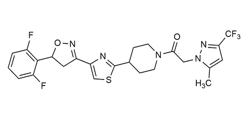 Oxathiapiprolin (CAS 1003318-67-9) molecular structure reference standard for LC-MS/MS and GC-MS