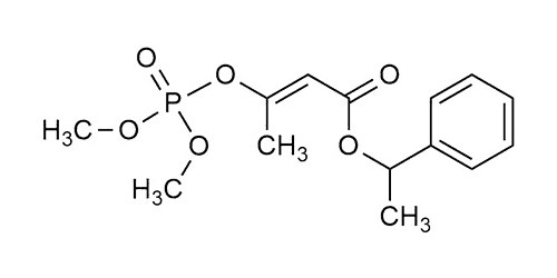 Crotoxyphos reference standard molecular structure for LC-MS/MS and GC-MS