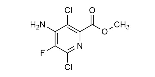 Methyl 4-amino-3,6-dichloro-5-fluoropicolinate reference standard molecular structure for LC-MS/MS and GC-MS calibration