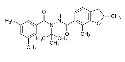 Molecular structure of Fufenozide Furan Tebufenozide Fuxian reference standard
