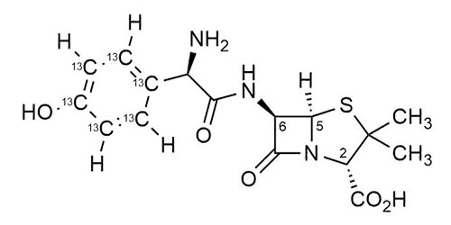 Amoxicillin-<sup>13</sup>C<sub>6</sub>