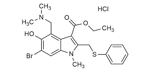 Arbidol hydrochloride <br>Umifenovir hydrochloride