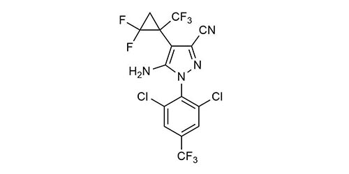 Sisapronil reference standard molecular structure for LC-MS/MS and GC-MS analysis