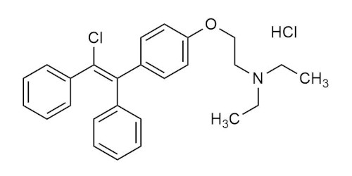 Enclomiphene hydrochloride <br>trans-Clomiphene hydrochloride