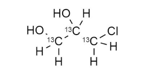 3-Chloropropane-1,2-diol-<sup>13</sup>C<sub>3</sub>