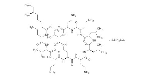 Colistin A sulfate  <br>Polymyxin E1 sulfate