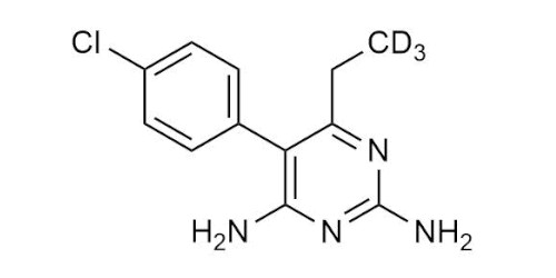 Pyrimethamin D3 reference standard molecular structure CAS 1189936-99-9