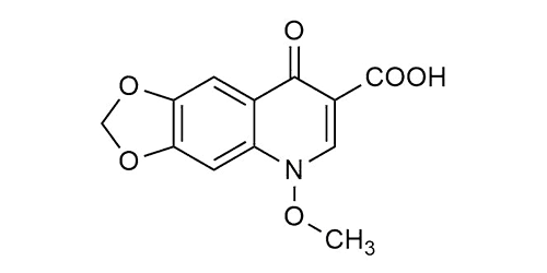 Miloxacin (CAS 37065-29-5) reference standard chemical structure for LC-MS/MS and GC-MS calibration
