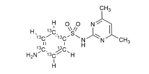 Sulfadimidine-<sup>13</sup>C<sub>6</sub>  Sulfamethazine-<sup>13</sup>C<sub>6</sub>ISO 17034 Certified Reference Material