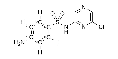 Sulfachloropyrazine-<sup>13</sup>C<sub>6</sub> Sulfaclozine-<sup>13</sup>C<sub>6</sub>