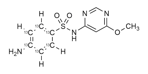 Sulfamonomethoxine-<sup>13</sup>C<sub>6</sub>