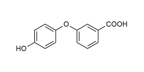 3-(4-Hydroxyphen-oxy)benzoic acid <br>Permethrin metabolite PBA-OH
