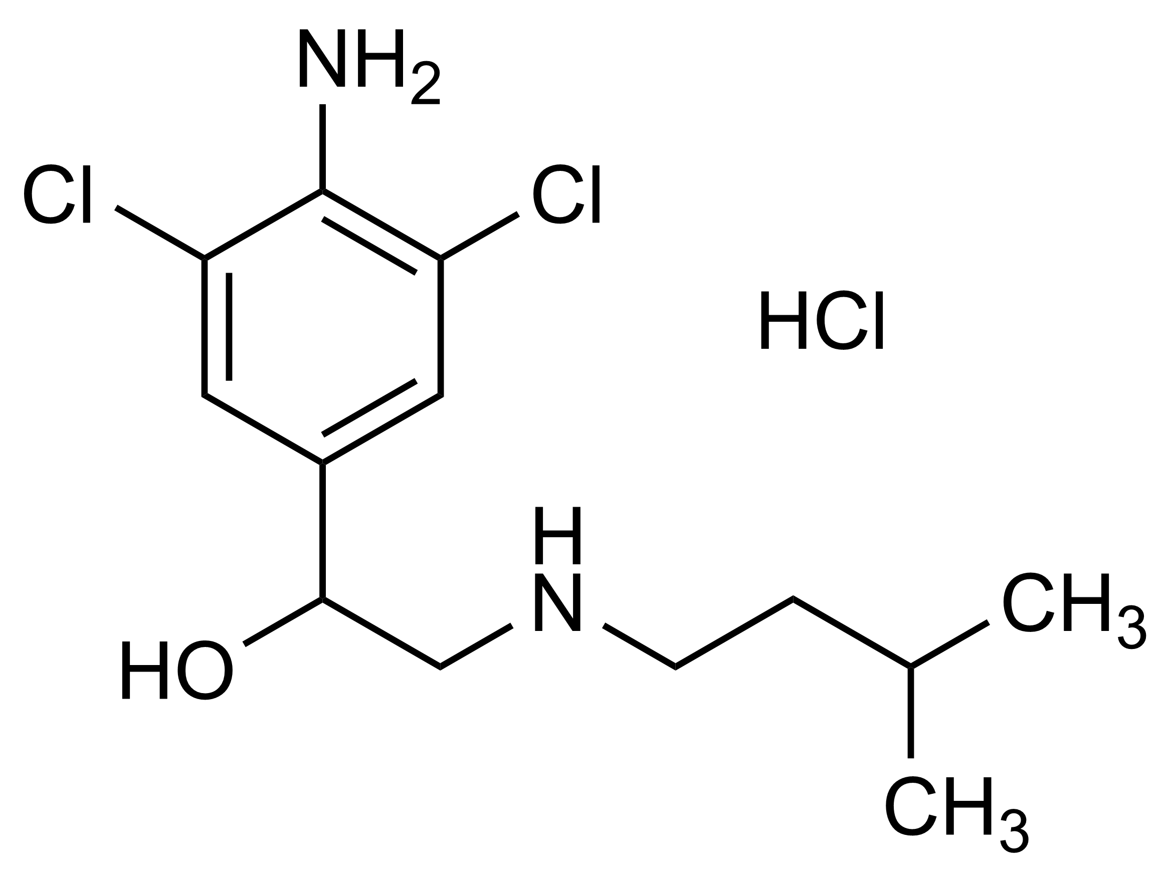 Clenisopenterol hydrochloride Reference Standard Molecular Structure Clenisopenterol hydrochloride reference standard for LC-MS/MS and GC-MS (CAS 1435935-00-4)