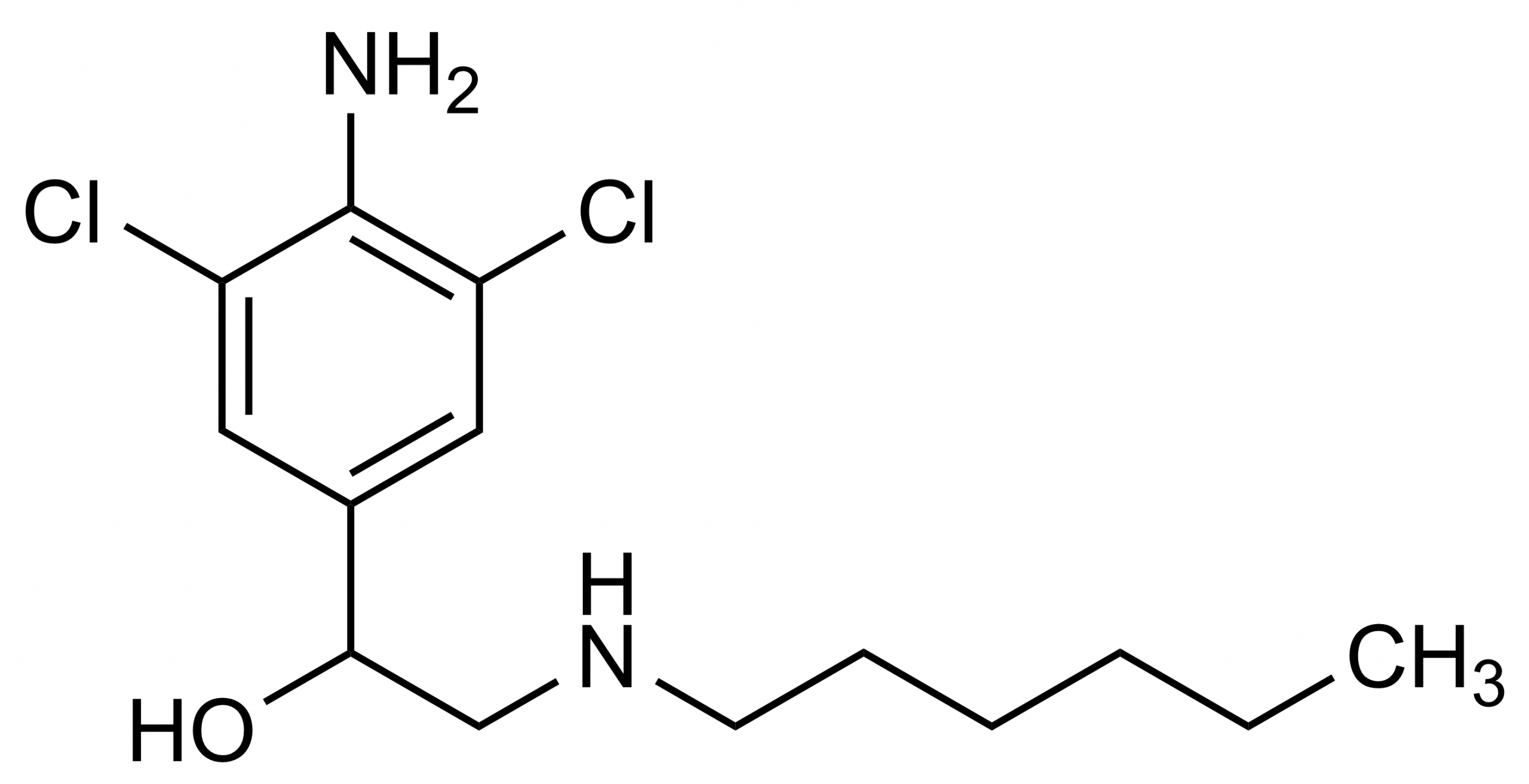 Clenhexerol Reference Standard - Molecular Structure for Analytical Calibration Clenhexerol molecular structure reference standard for LC-MS/MS and GC-MS analysis