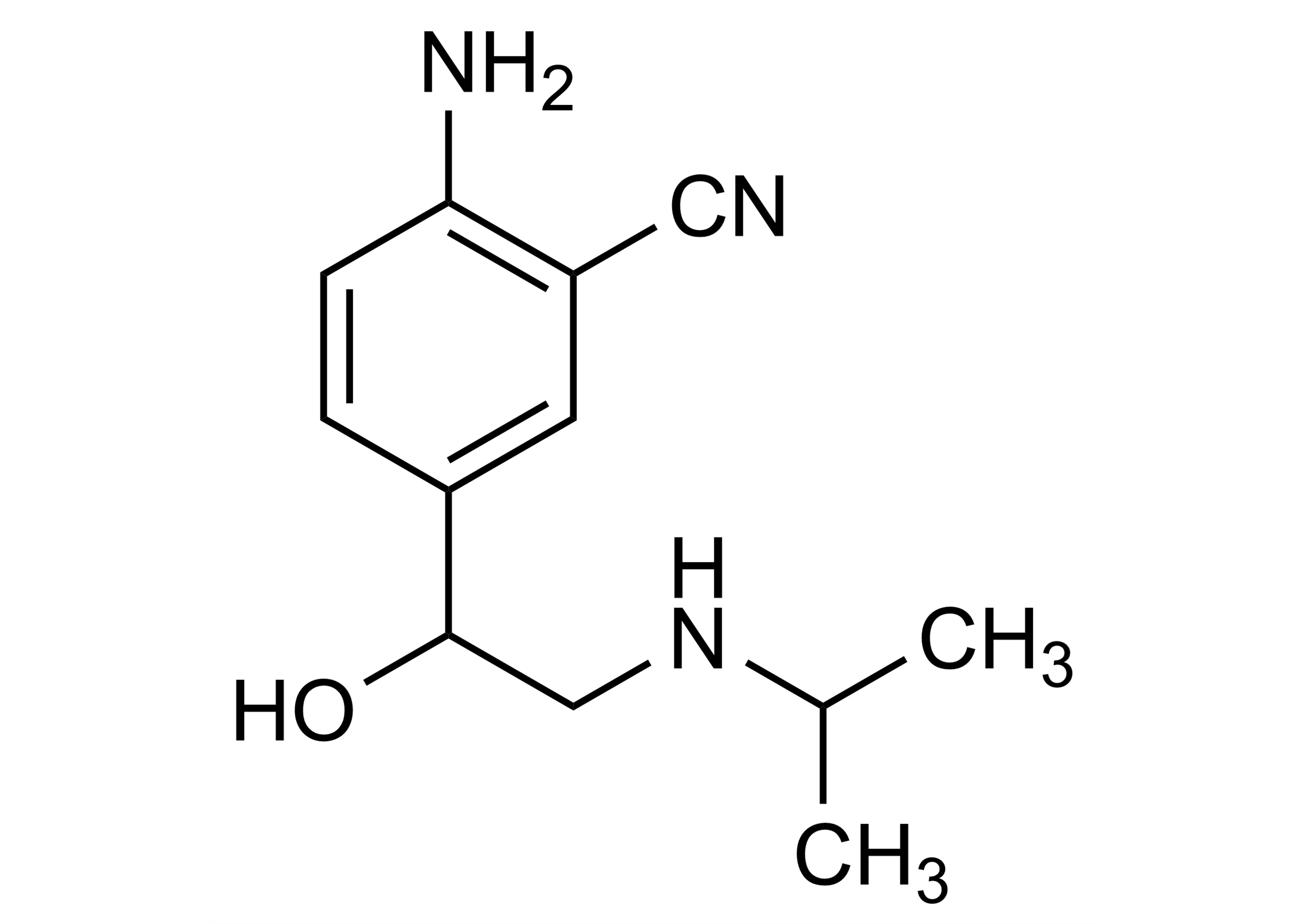 Cimaterol Reference Standard Molecular Structure CAS 54239-37-1 Cimaterol 54239-37-1 reference standard molecular structure for LC-MS/MS and GC-MS