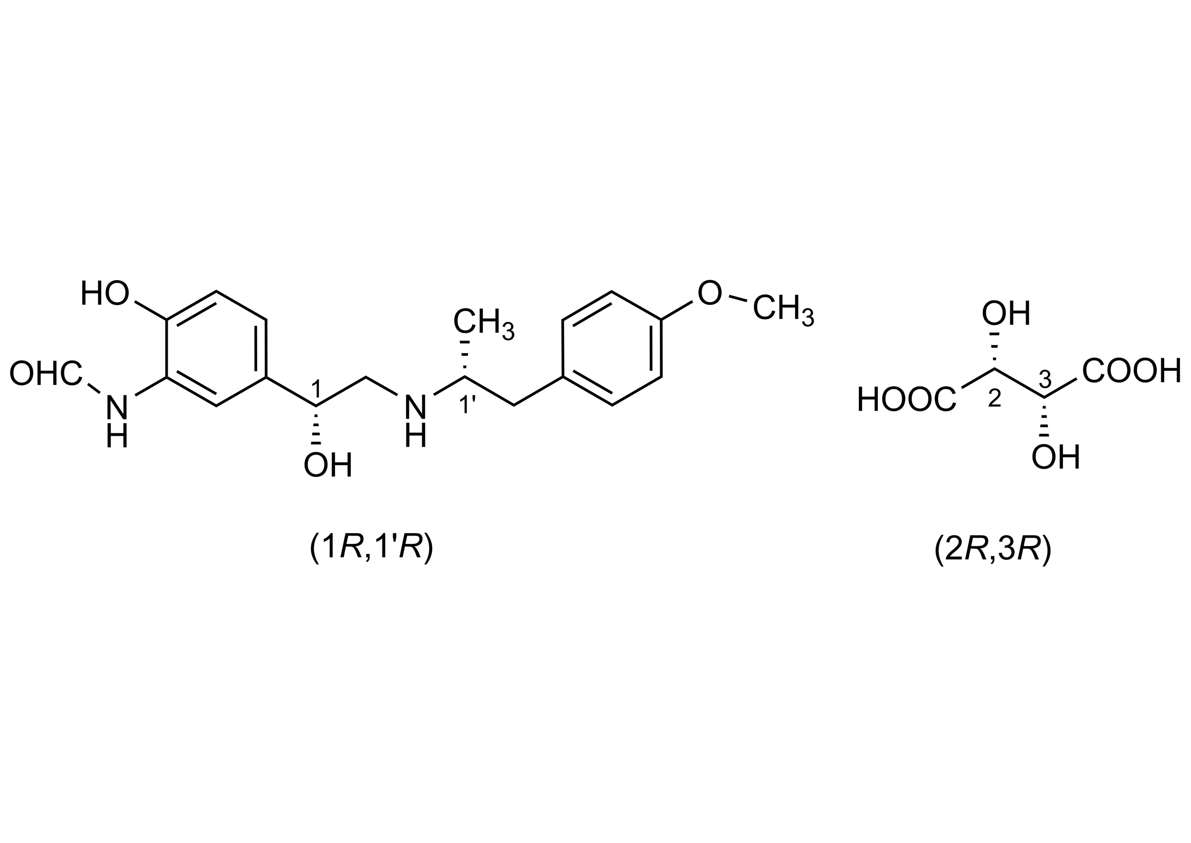 R,R-Formoterol tartrate Arformoterol tartrate reference standard - CAS 200815-49-2 R,R-Formoterol tartrate Arformoterol tartrate reference standard molecular structure - CAS 200815-49-2