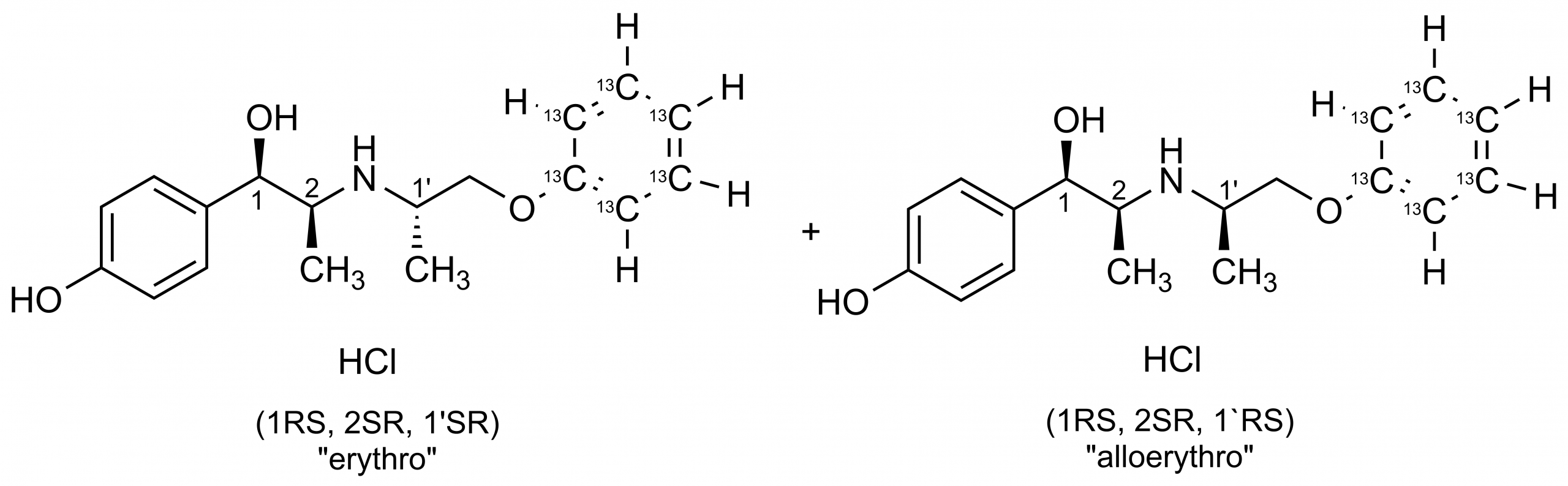 Isoxsuprine-13C6 hydrochloride molecular structure reference standard for LC-MS/MS and GC-MS