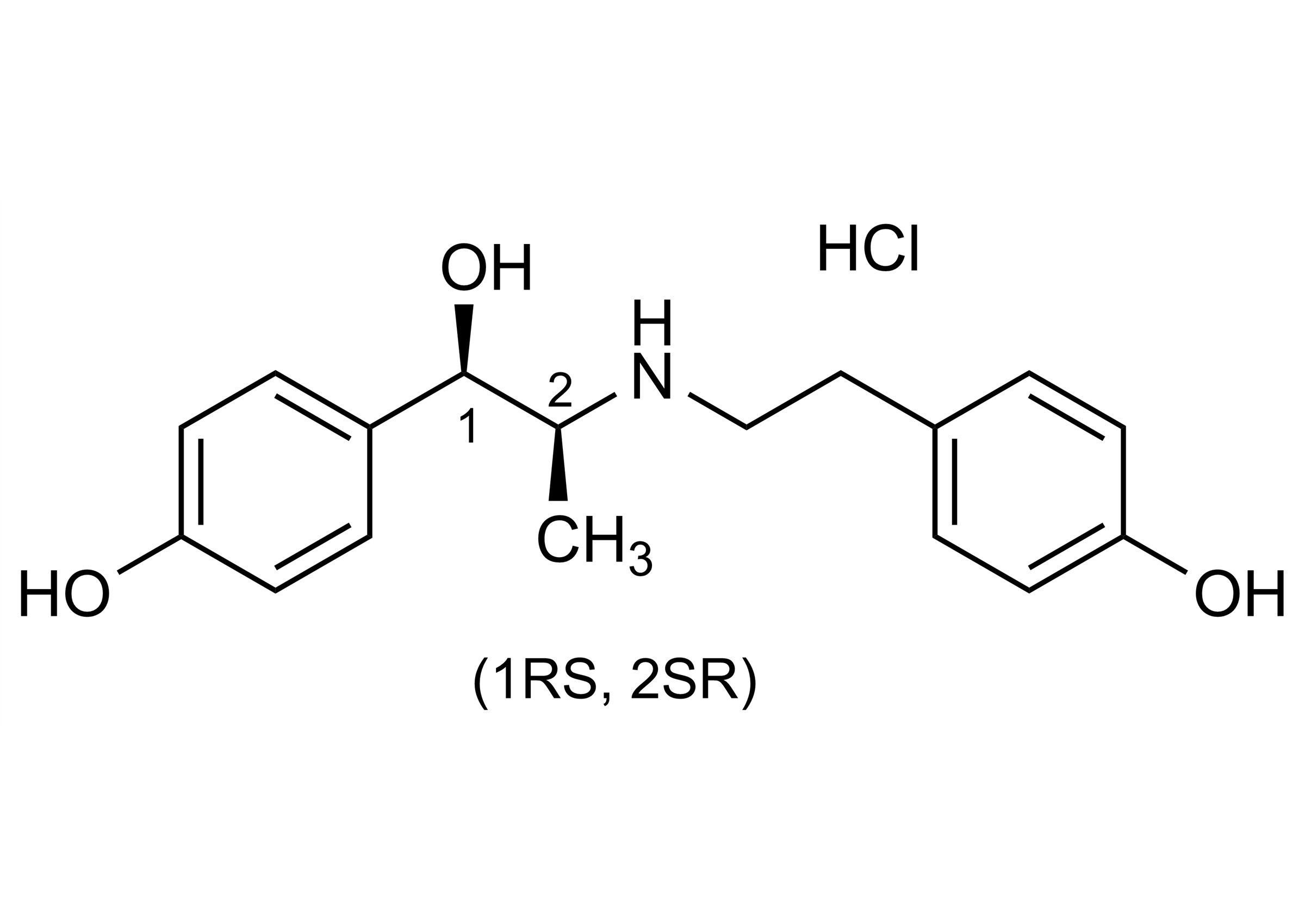 Ritodrine hydrochloride Reference Standard Molecular Structure Ritodrine hydrochloride reference standard molecular structure for LC-MS/MS and GC-MS