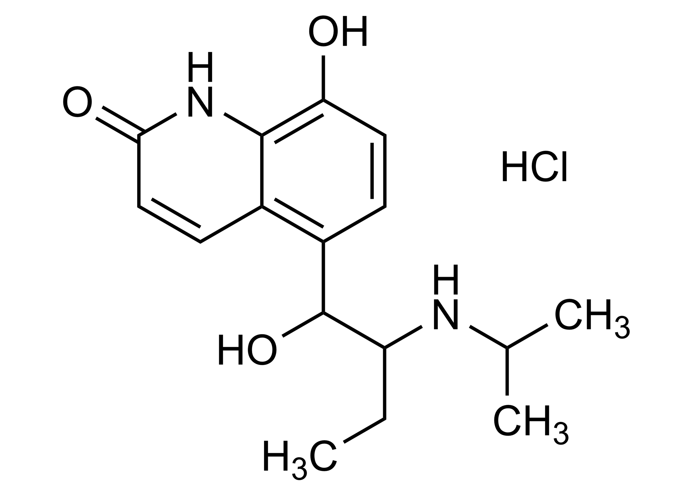 Procaterol hydrochloride Reference Standard Structure Procaterol hydrochloride reference standard molecular structure (CAS 62929-91-3)