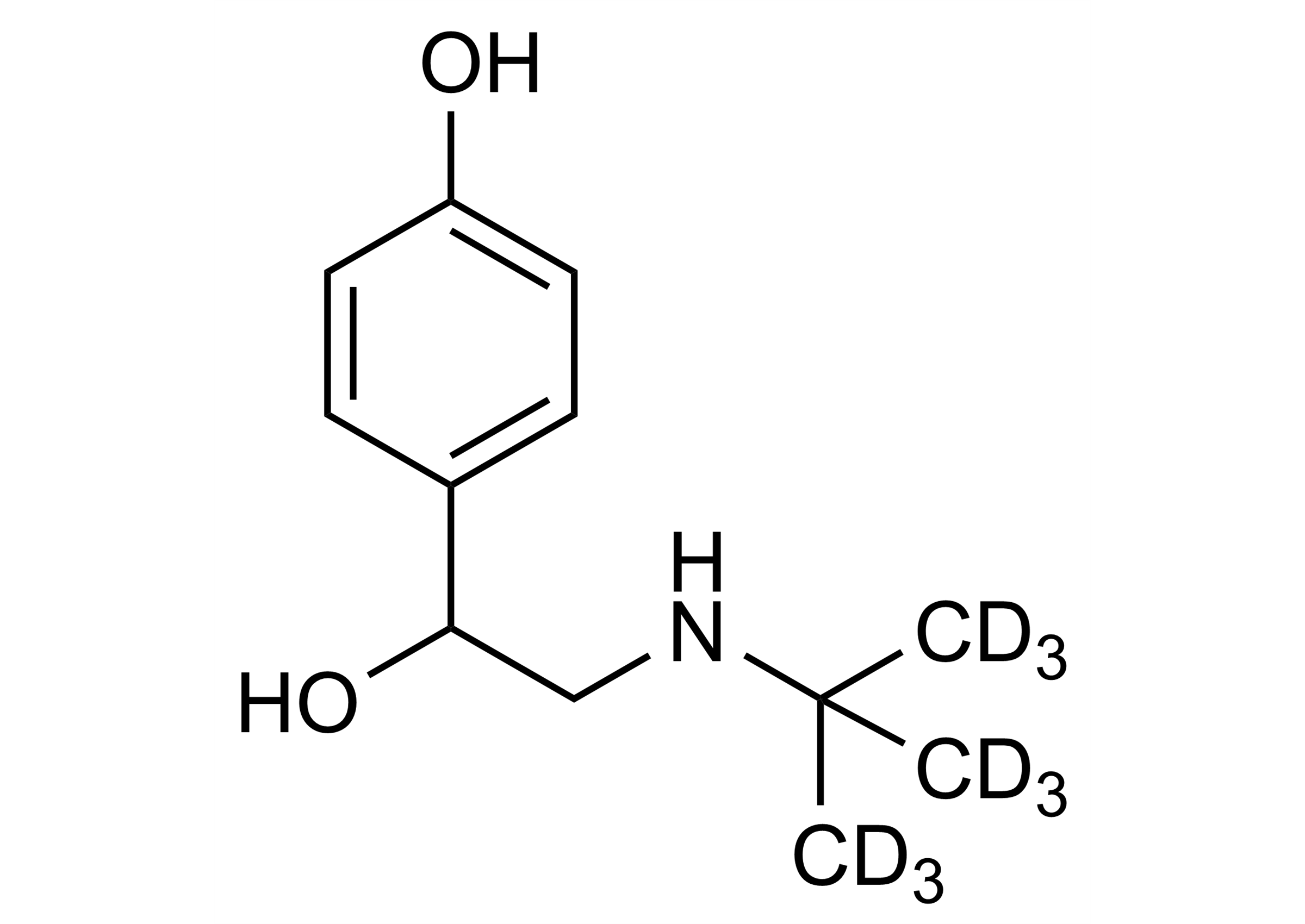Buctopamine D9 Reference Standard - Molecular Structure Buctopamine D9 reference standard molecular structure for LC-MS/MS and GC-MS calibration