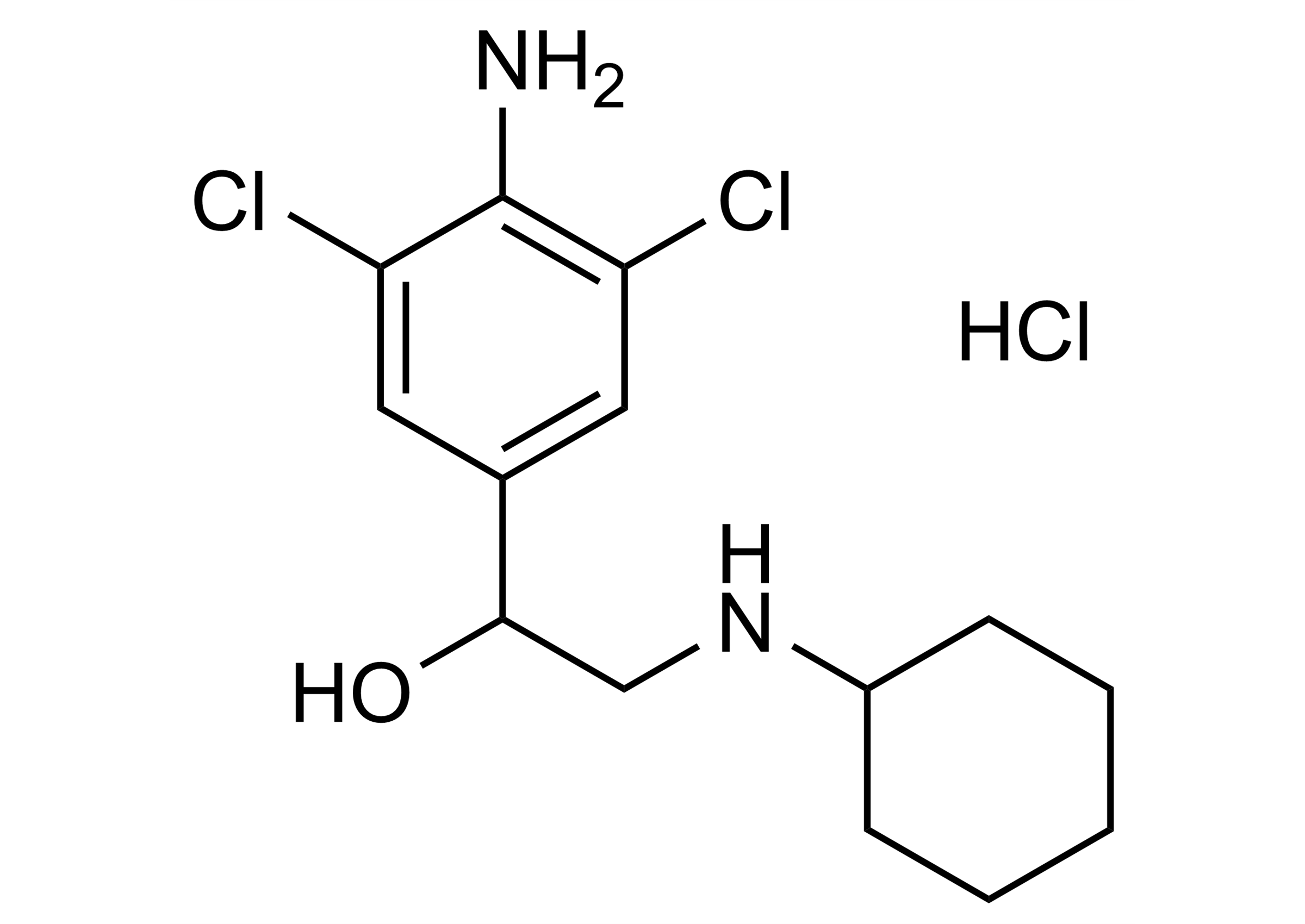 Clenhexyl hydrochloride Reference Standard - Molecular Structure Clenhexyl hydrochloride reference standard molecular structure (CAS 37162-93-9)