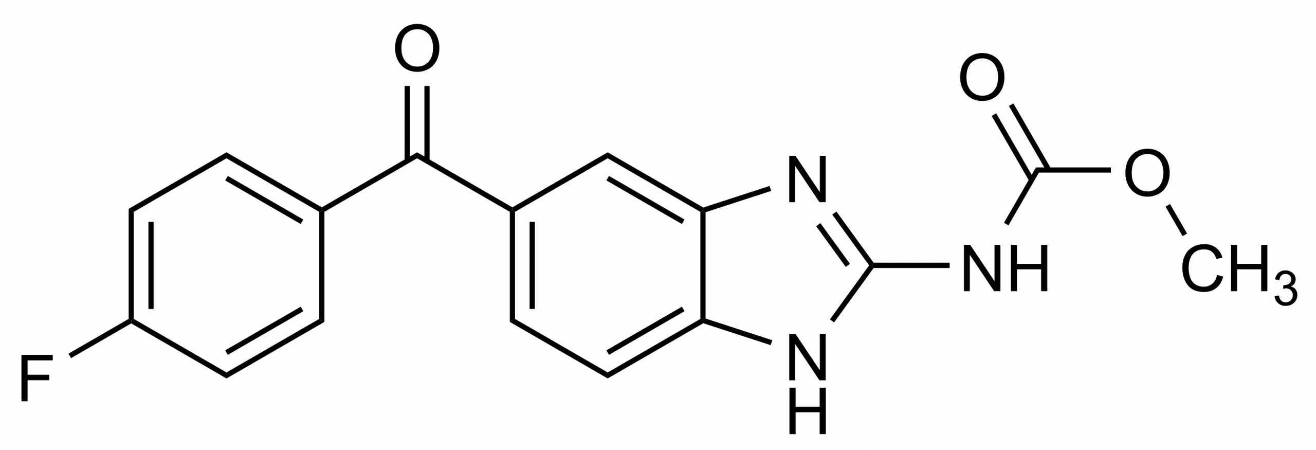 Flubendazole Reference Standard - Molecular Structure Image Flubendazole reference standard molecular structure for LC-MS/MS and GC-MS calibration
