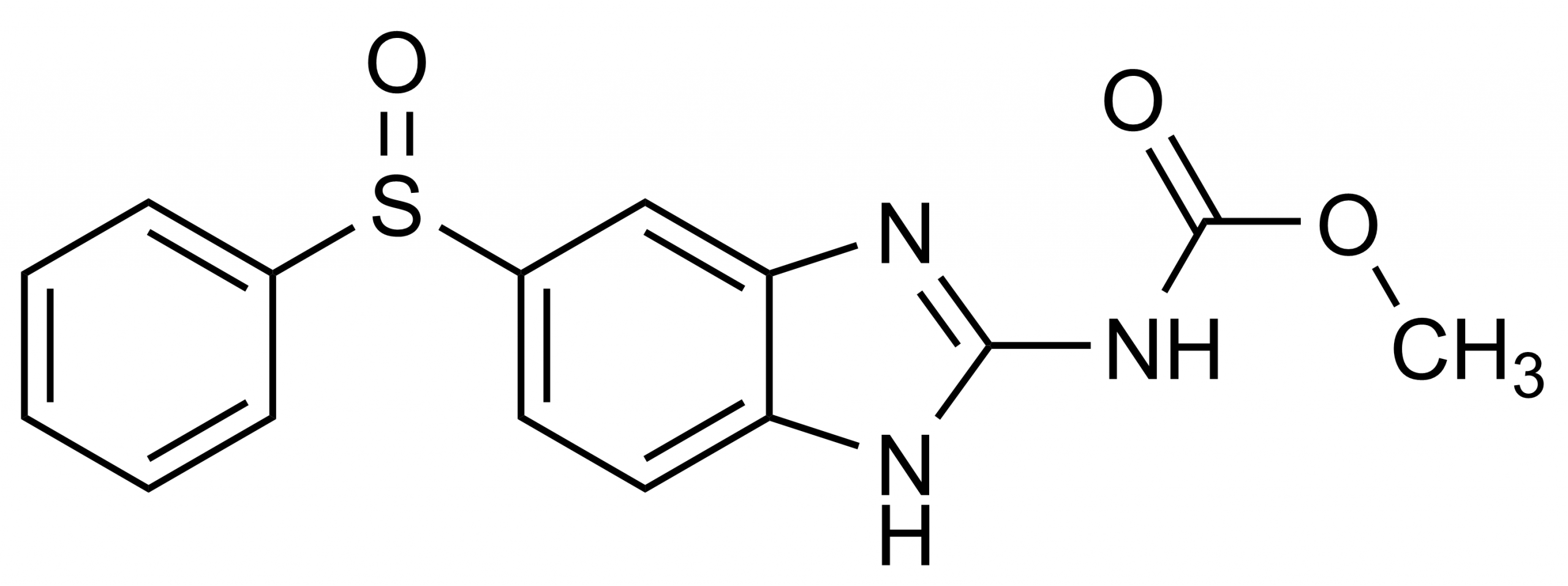 Oxfendazole Fenbendazole sulfoxide Reference Standard Image Oxfendazole Fenbendazole sulfoxide reference standard molecular structure by WITEGA Laboratorien Berlin-Adlershof GmbH