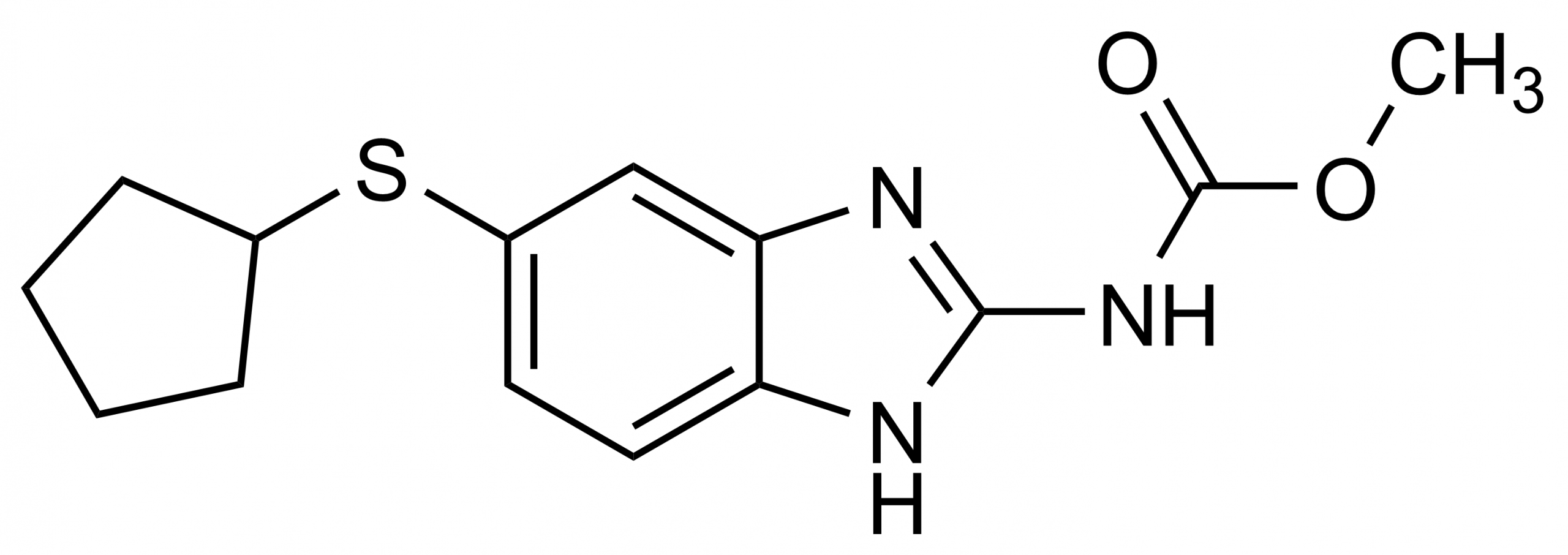 Cyclopentylalbendazole Reference Standard Structure Cyclopentylalbendazole reference standard molecular structure (CAS 77723-30-9)