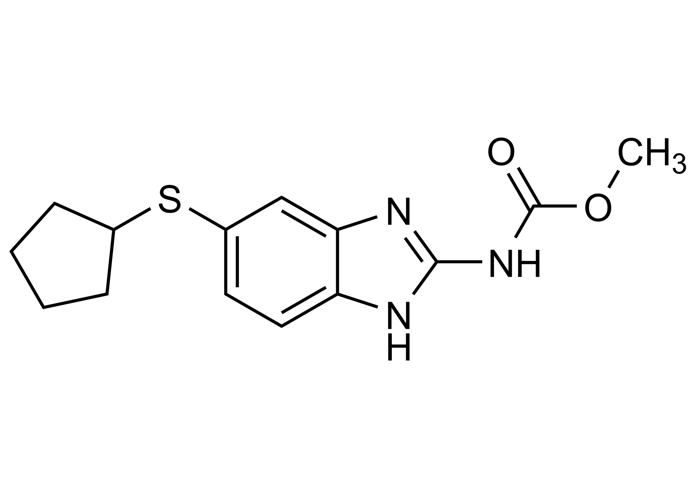 Cyclopentylalbendazole Reference Standard Structure Cyclopentylalbendazole reference standard molecular structure (CAS 77723-30-9)