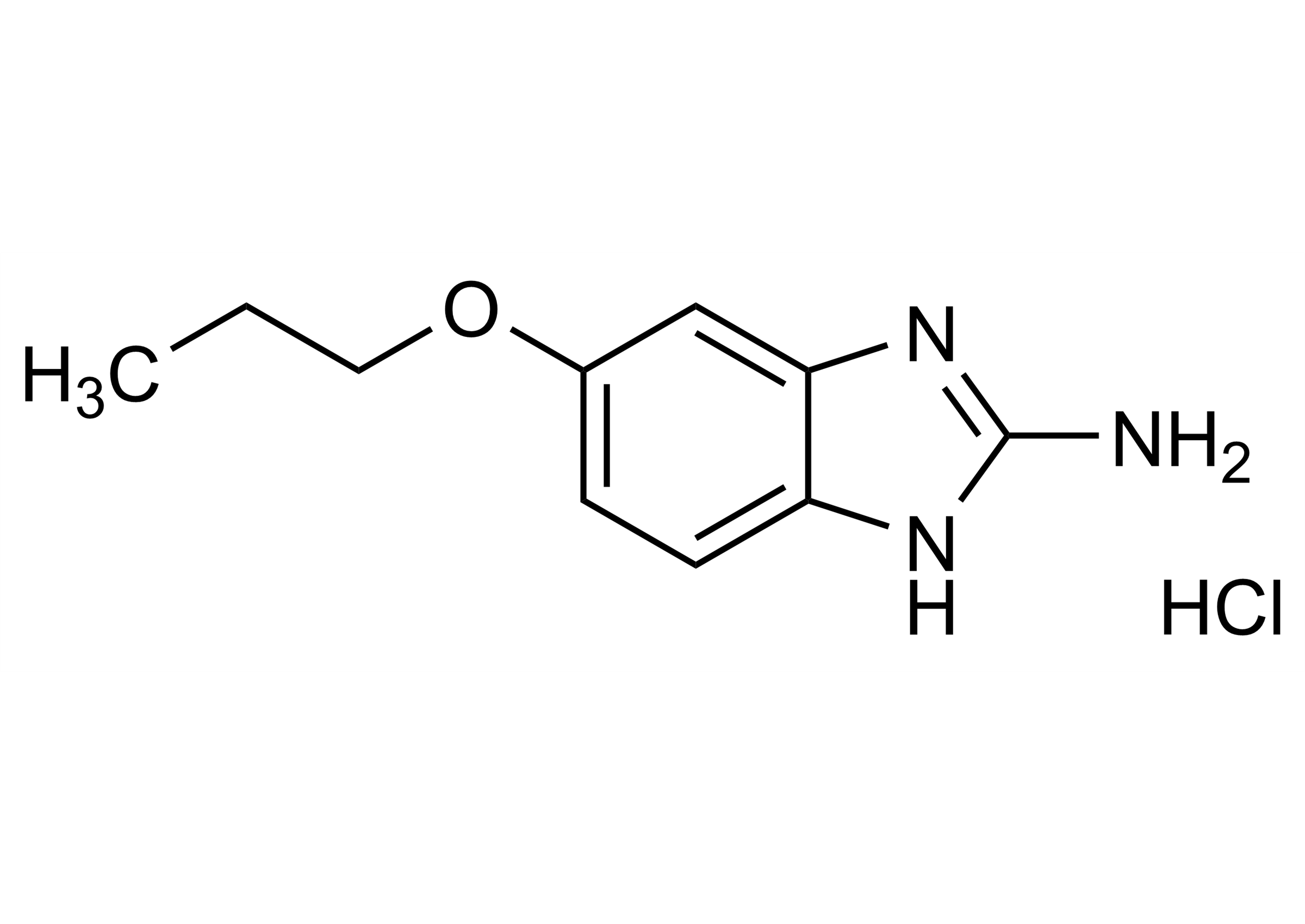 Molecular Structure of Oxibendazole amine hydrochloride Reference Standard Oxibendazole amine hydrochloride reference standard molecular structure