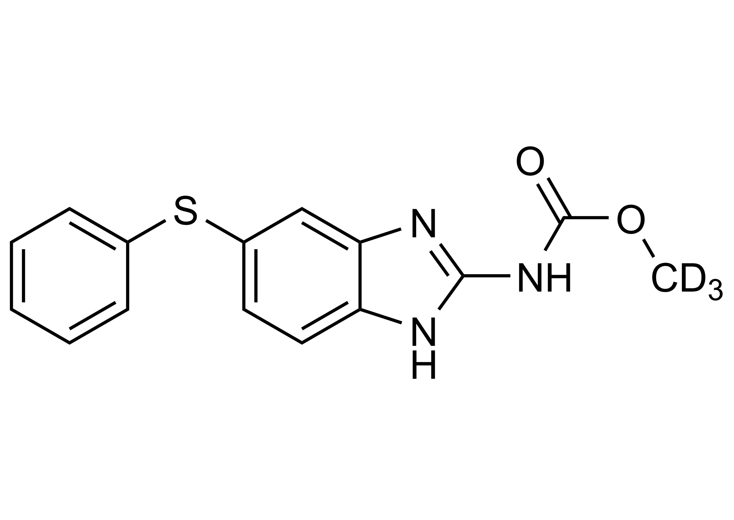Fenbendazole D3 reference standard molecular structure for LC-MS/MS and GC-MS calibration