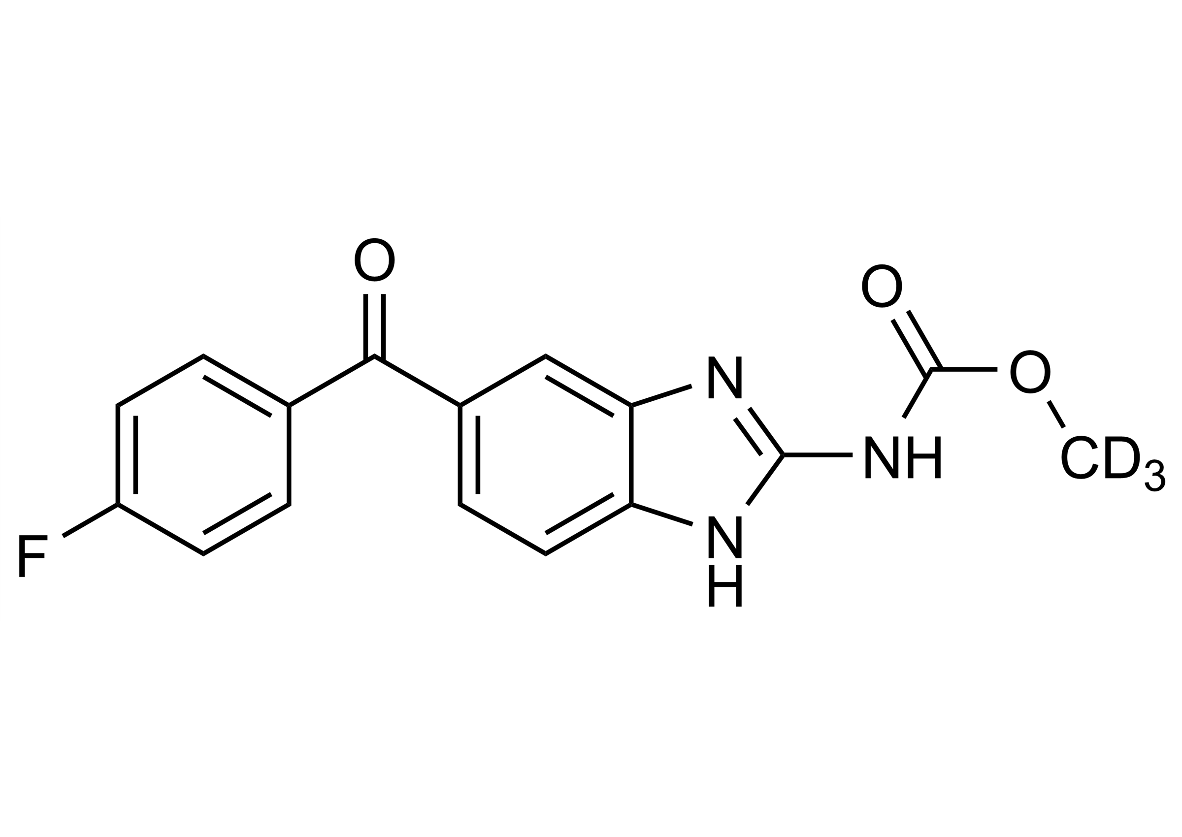 Flubendazole-D3 reference standard molecular structure for LC-MS/MS and GC-MS calibration