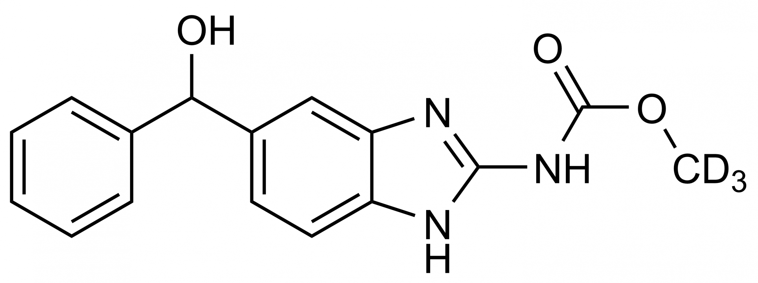5-Hydroxymebendazole-D3 (CAS 1173020-86-4) reference standard molecular structure by WITEGA Laboratorien Berlin-Adlershof GmbH
