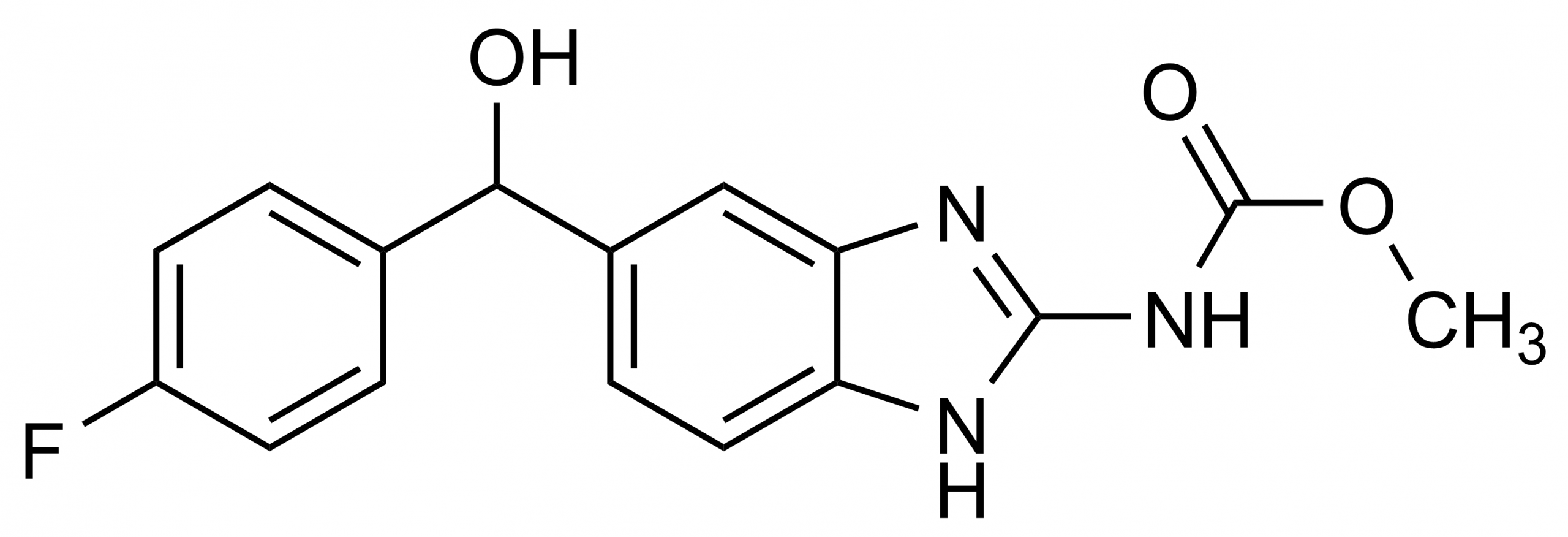Hydroxyflubendazole reference standard molecular structure for LC-MS/MS and GC-MS quantification
