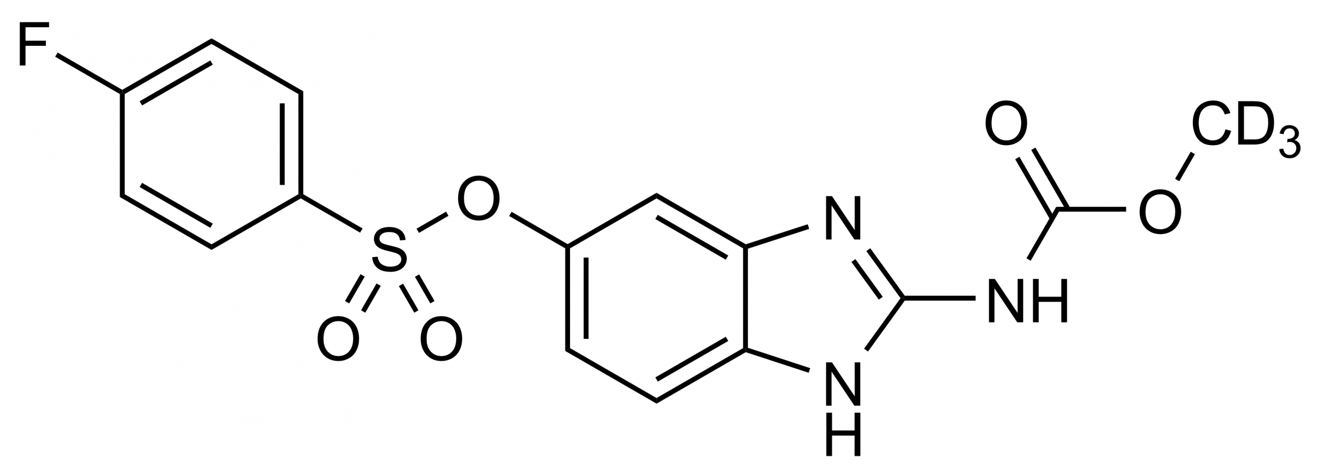 Luxabendazole-D3 molecular structure - deuterated reference standard for LC-MS/MS and GC-MS (CAS 1448346-27-7)